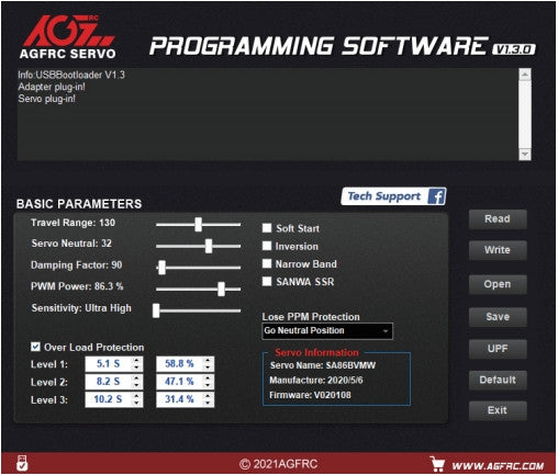 AGFRC V3 Servo Programmer with Software [AGFSPV3]