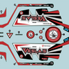 Kraken VESLA.5 Decal - Black/Red [KVS152]