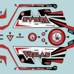 Kraken VESLA.5 Decal - Black/Red [KVS152]