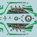 Kraken VESLA.5 Decal - Grey/Green [KVS153]