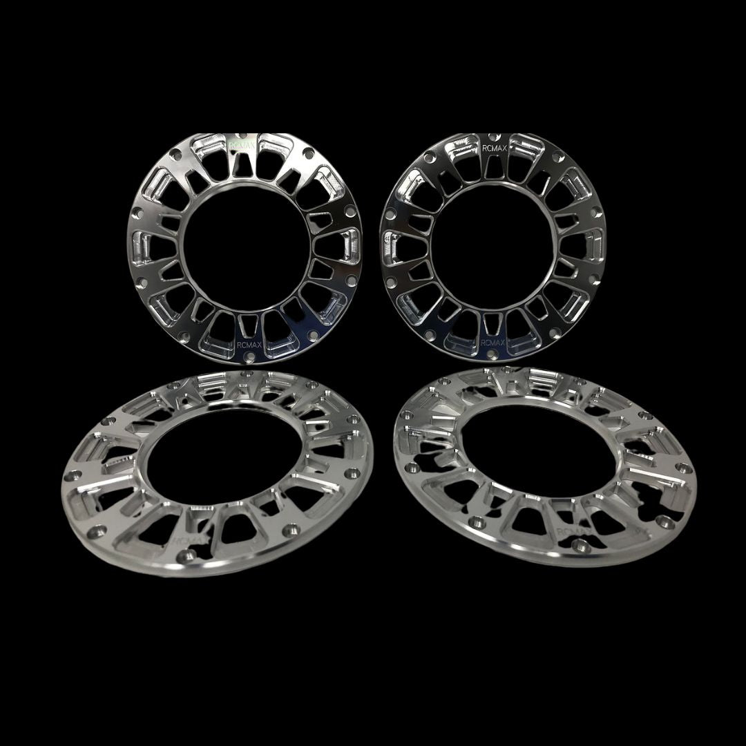 RCMAX Billet Beadlock set - Fits all Normal 1/5 Wheels (silver)